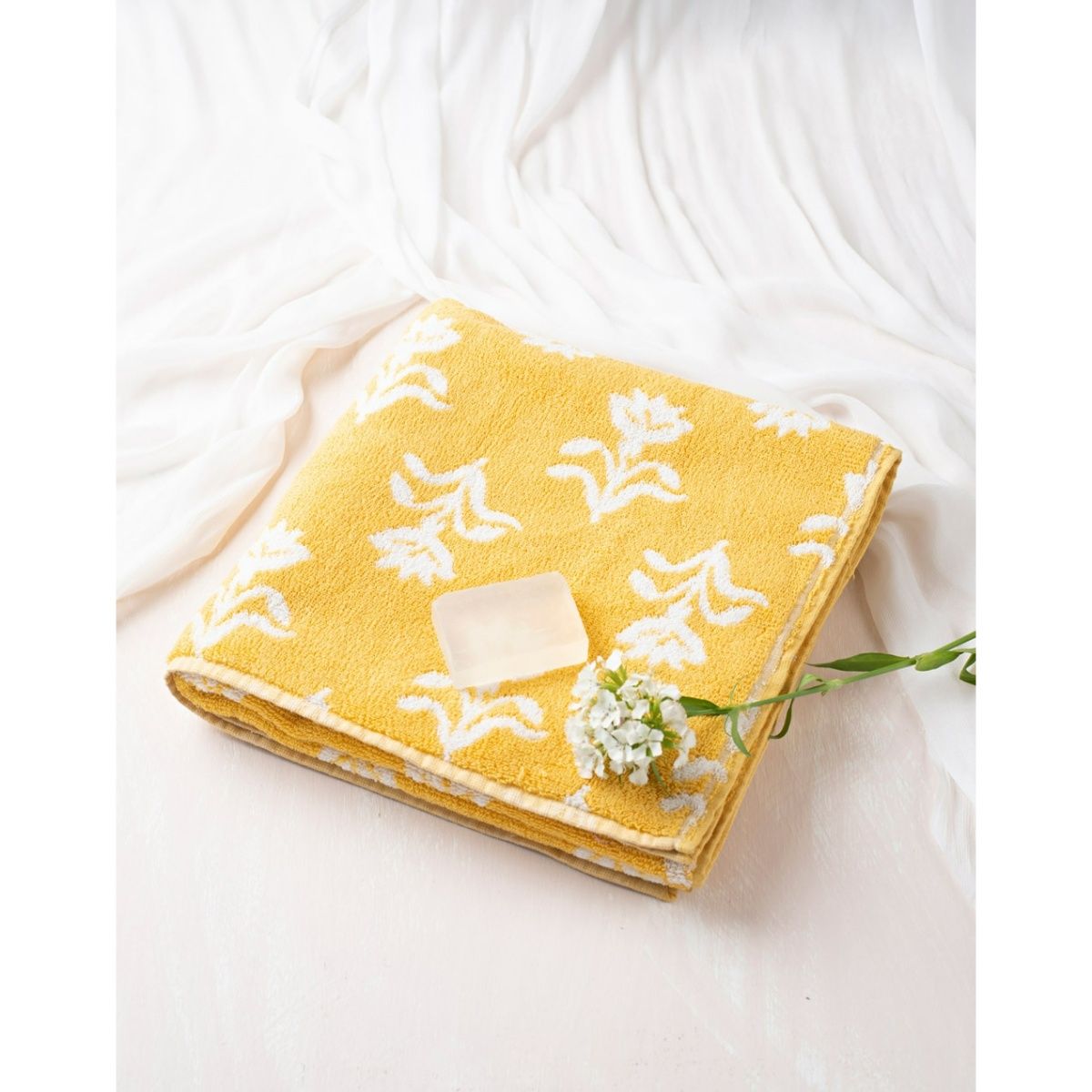 Fabindia Yellow Vikal Cotton Towel: Buy Fabindia Yellow Vikal Cotton ...