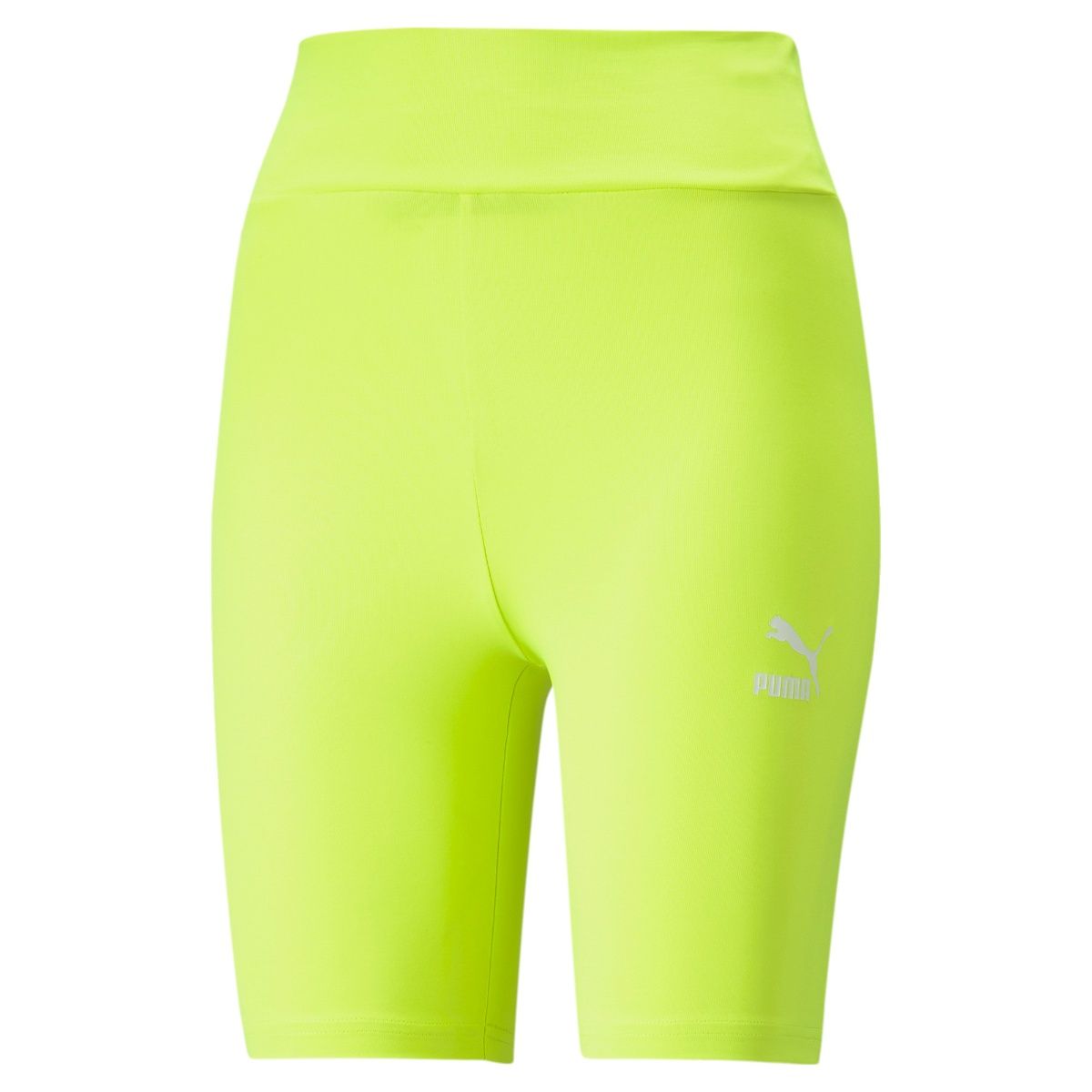 womens neon yellow shorts