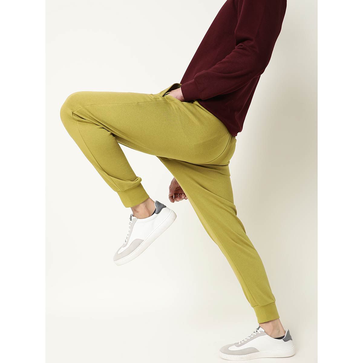Buy Deep Maroon Trousers & Pants for Men by Rare Rabbit Online | Ajio.com
