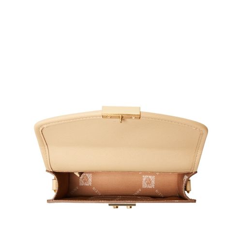 Buy Anne Klein Cream Ak Cube Logo Saffiano Sling Bag Online