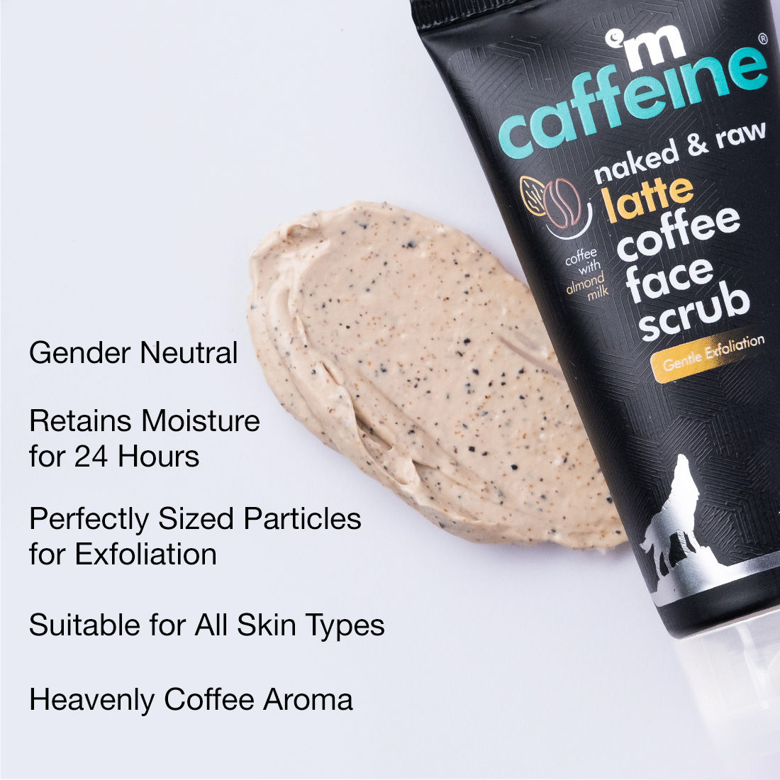 MCaffeine Coffee & Milk Moisturizing Face Scrub with Shea Butter for