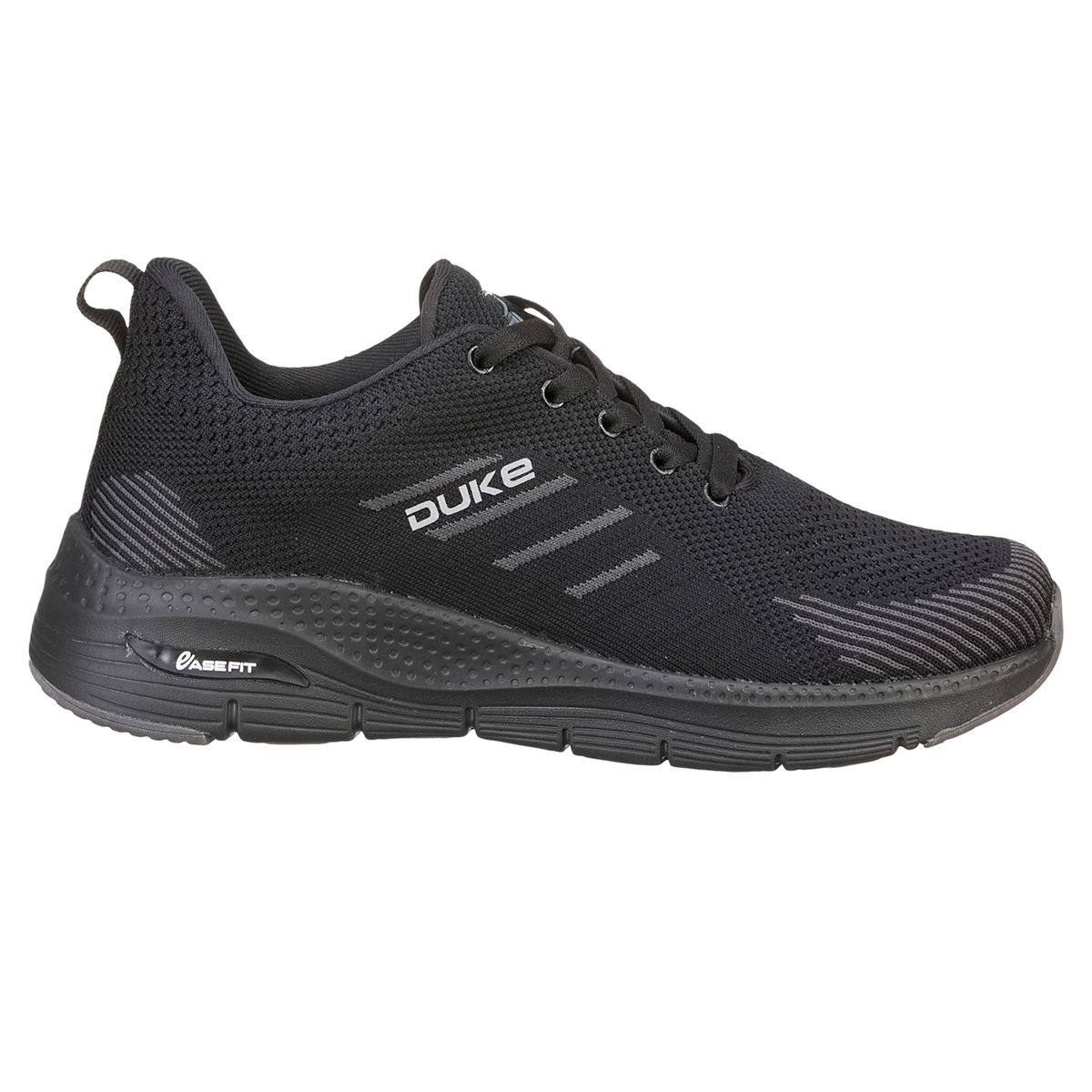 Plain black hotsell sports shoes