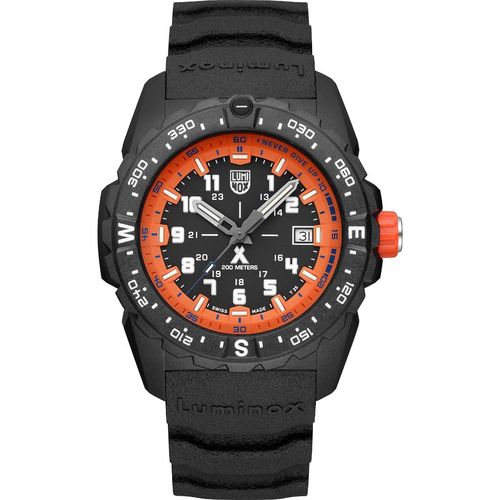 Buy Luminox Bear Grylls Survival Date Analog Dial Black and Orange 