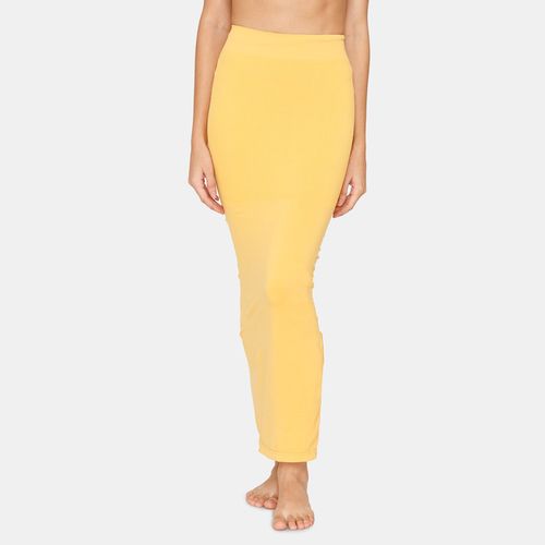 Buy Zivame Seamless All Day Mermaid Saree Shapewear With Removable Drawcord  - Mustard Online