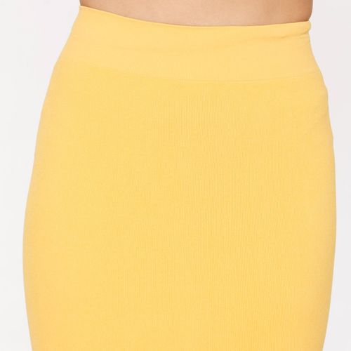 Buy Zivame All Day Seamless Mermaid Saree Shapewear with Removable Drawcord  for Women - Mustard1 Yellow at