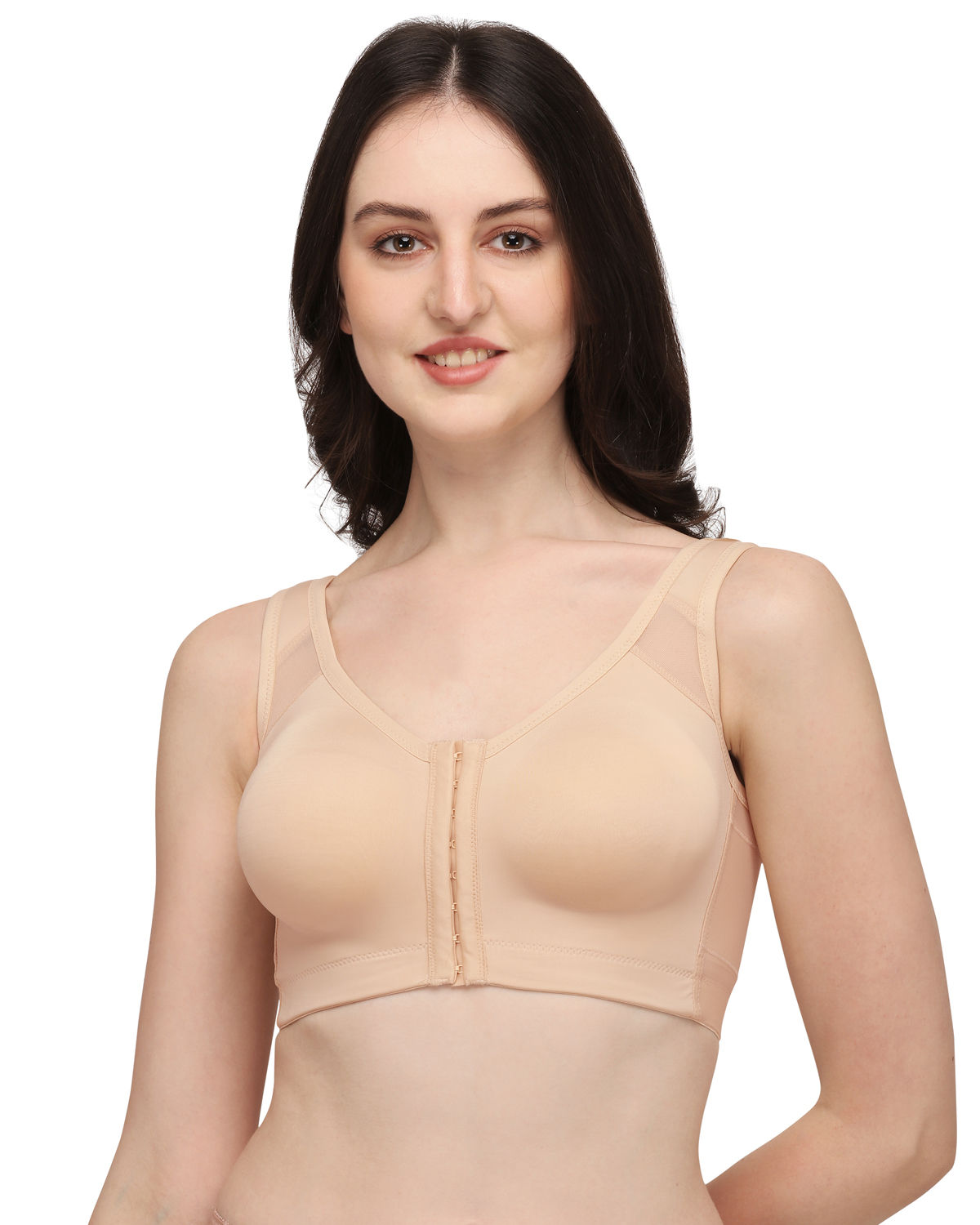 Bras for Women No Underwire Front Closure Full Coverage Push Up Plus Size  Bra Comfort Wireless Lingerie, Beige, XX-Large : : Clothing, Shoes  & Accessories