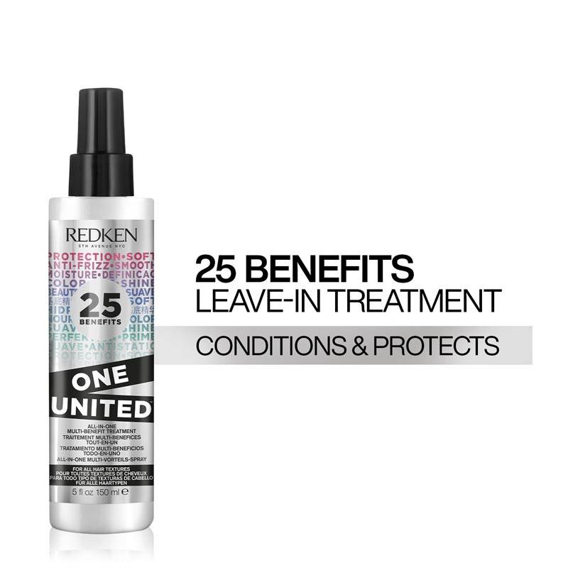 Redken One United Multi Benefit Leave-In Treatment, Hair Serum, For Daily Use