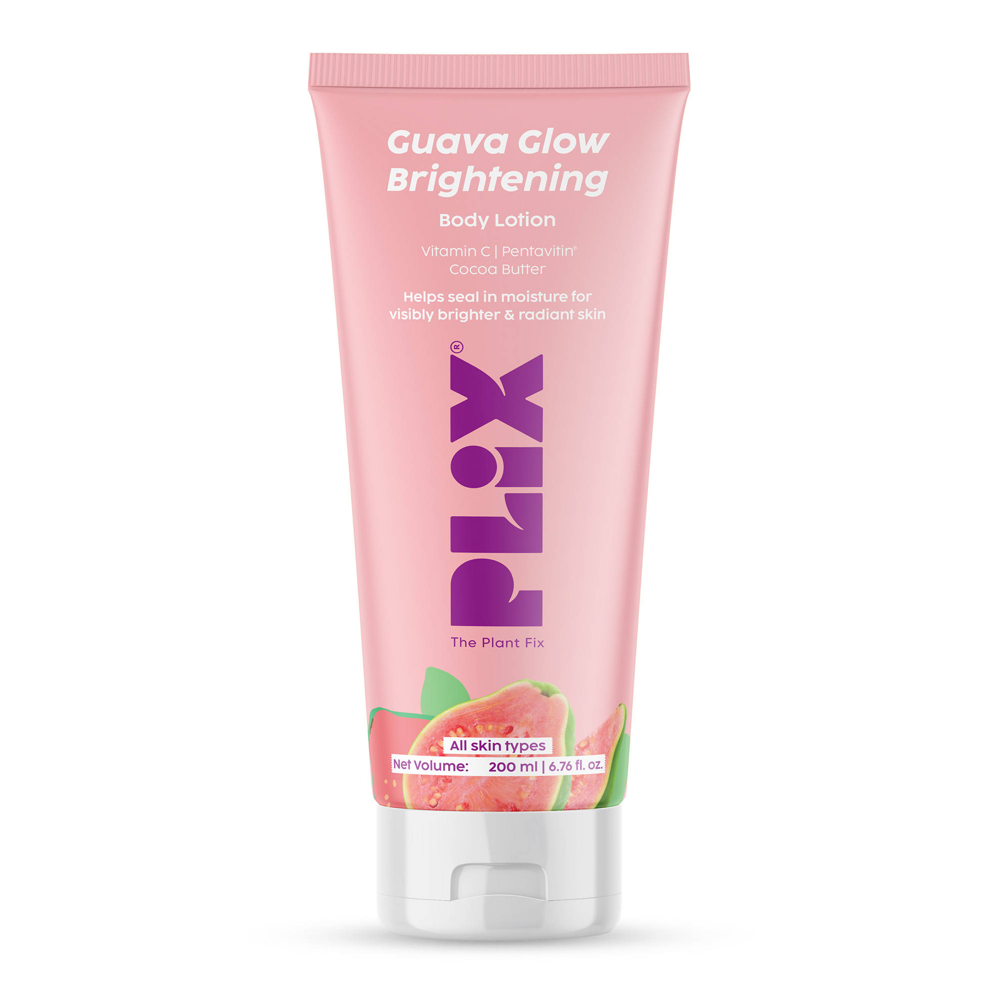 Plix Guava Glow Lightweight, Non-Greasy & Radiance-Boosting Body Lotion