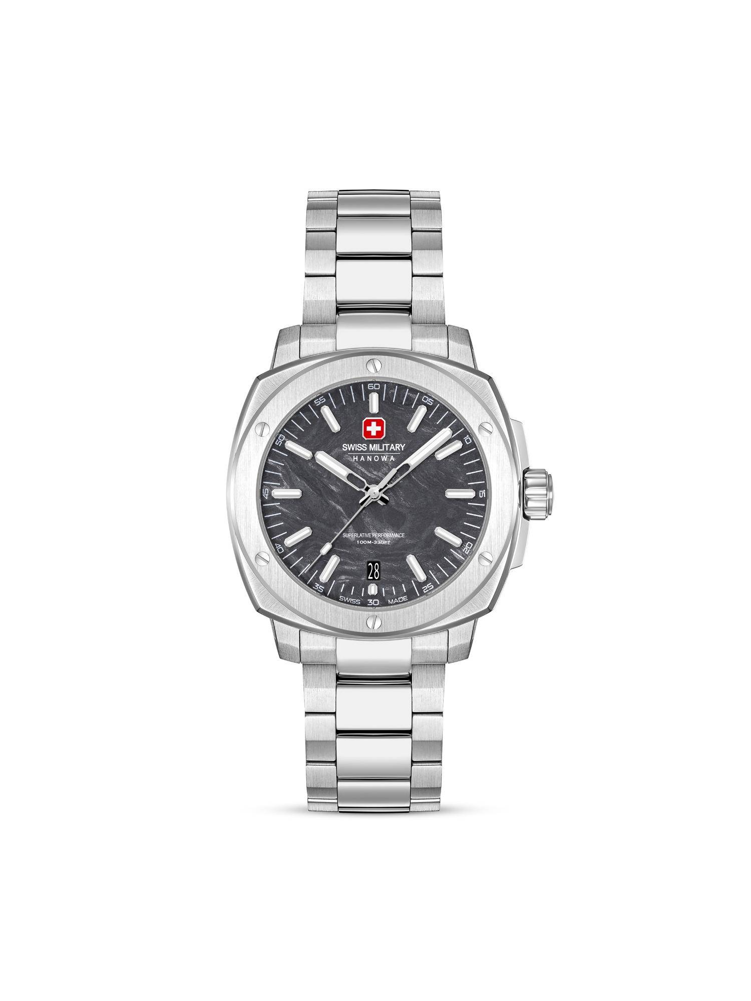 Swiss Military Hanowa Men Sirius Lightning Black Round Dial Analog Watch - SMWGH0007101 (M)