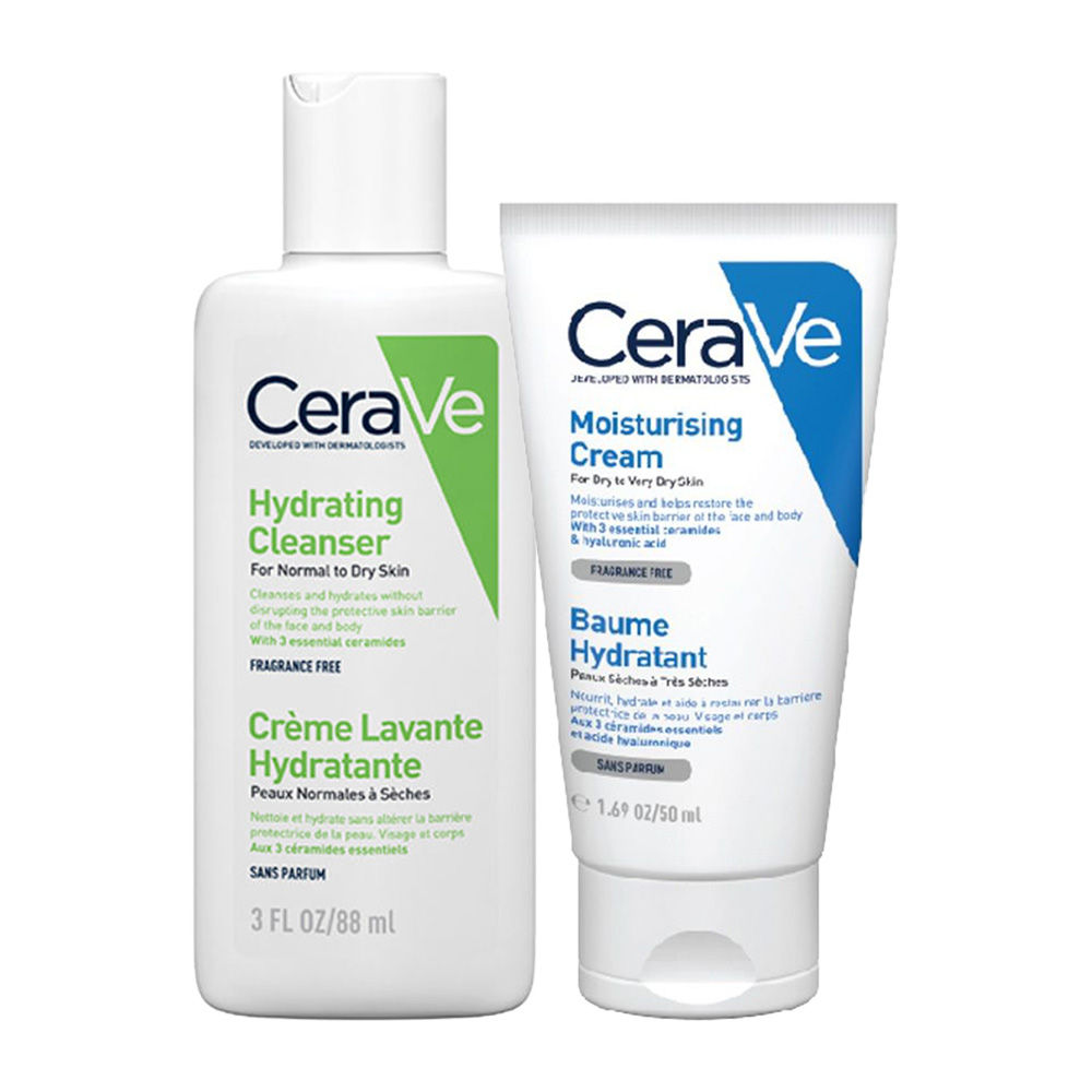 CeraVe Cleanser + Moisturizer Duo For Dry Skin: Buy CeraVe Cleanser ...