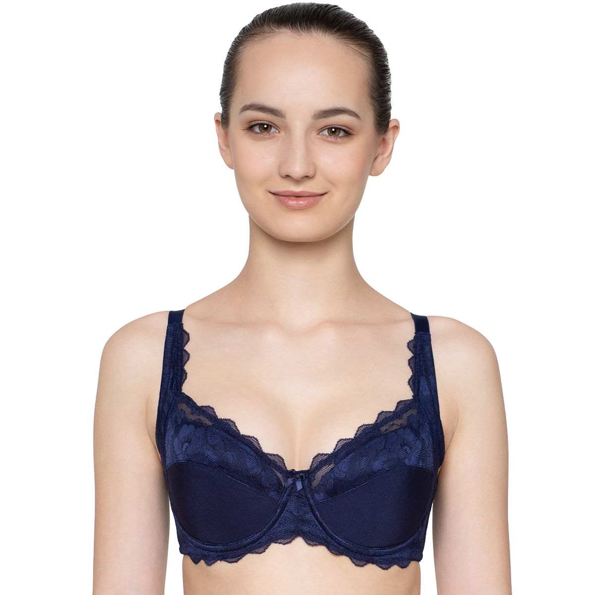 Simply Natural Camellia Classics Wired Padded Delicate Lace Comfort Minimizer  Bra