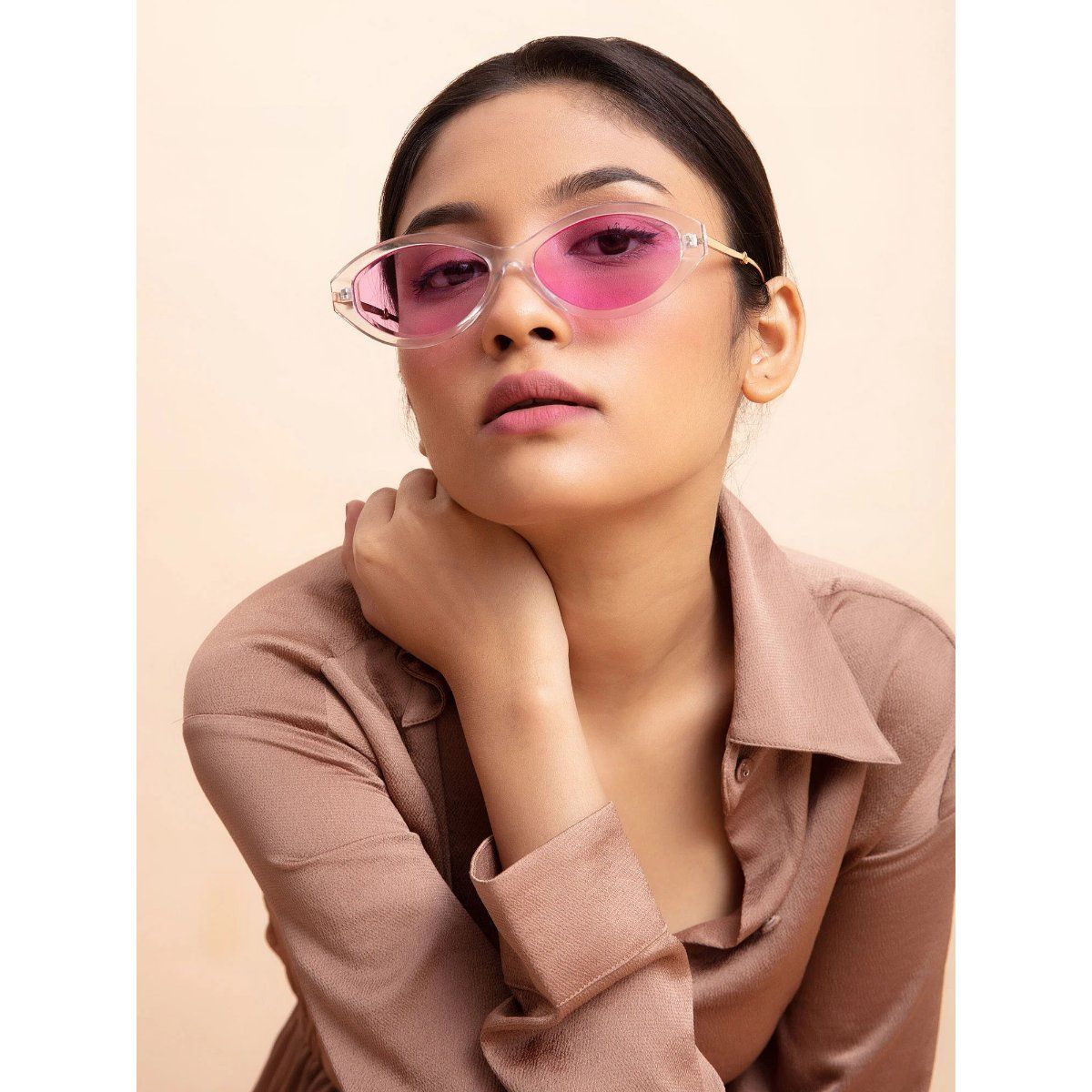 Polarized Sunglasses For Women Retro Rectangle Womens Sun Glasses Trendy  Narrow Square 90s Shades SJ2232-(Milky Cream)