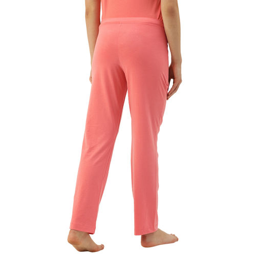 Enamor Essentials E014 Women's Cotton Lounge Pants - Pink (L) - E014
