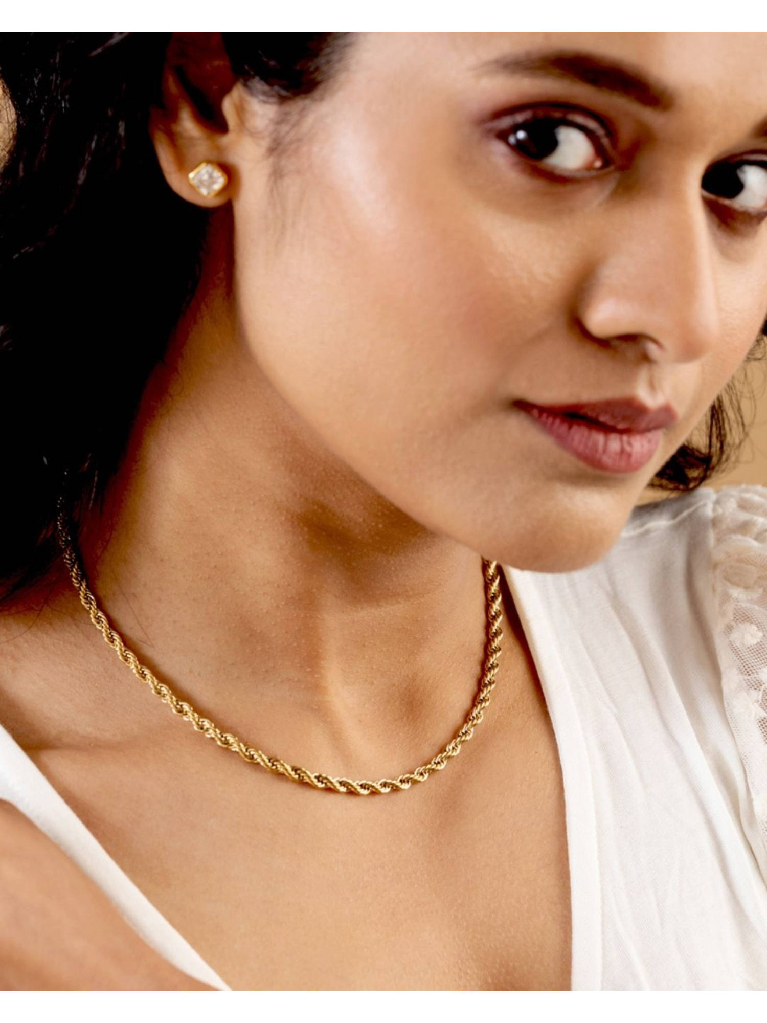 Boldiful Twisted Rope Adjustable Necklace