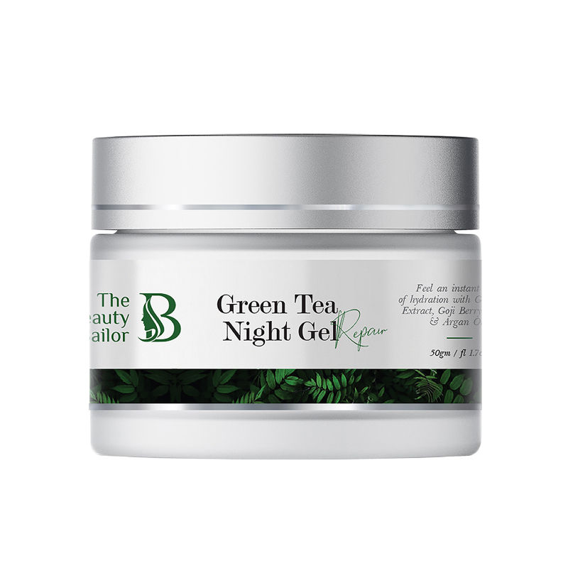 The Beauty Sailor Green Tea Night Gel Cream For Skin Repair