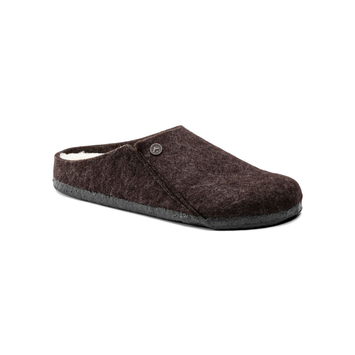 Birkenstock Zermatt Shearling Brown Solid Narrow Width Unisex Slippers ...