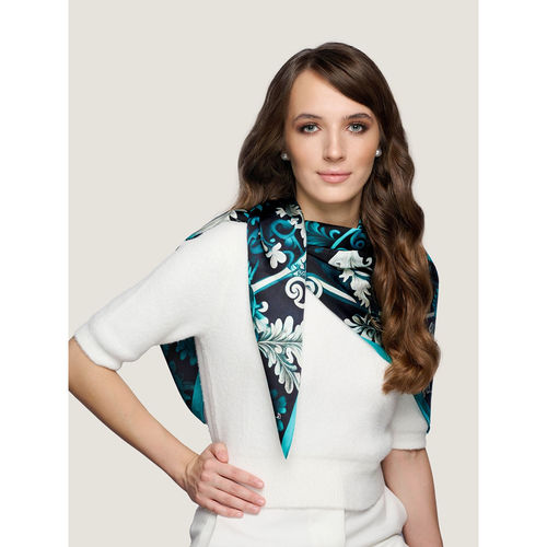 Waraq Sicilian Twilight Vegan Satin Square Scarf