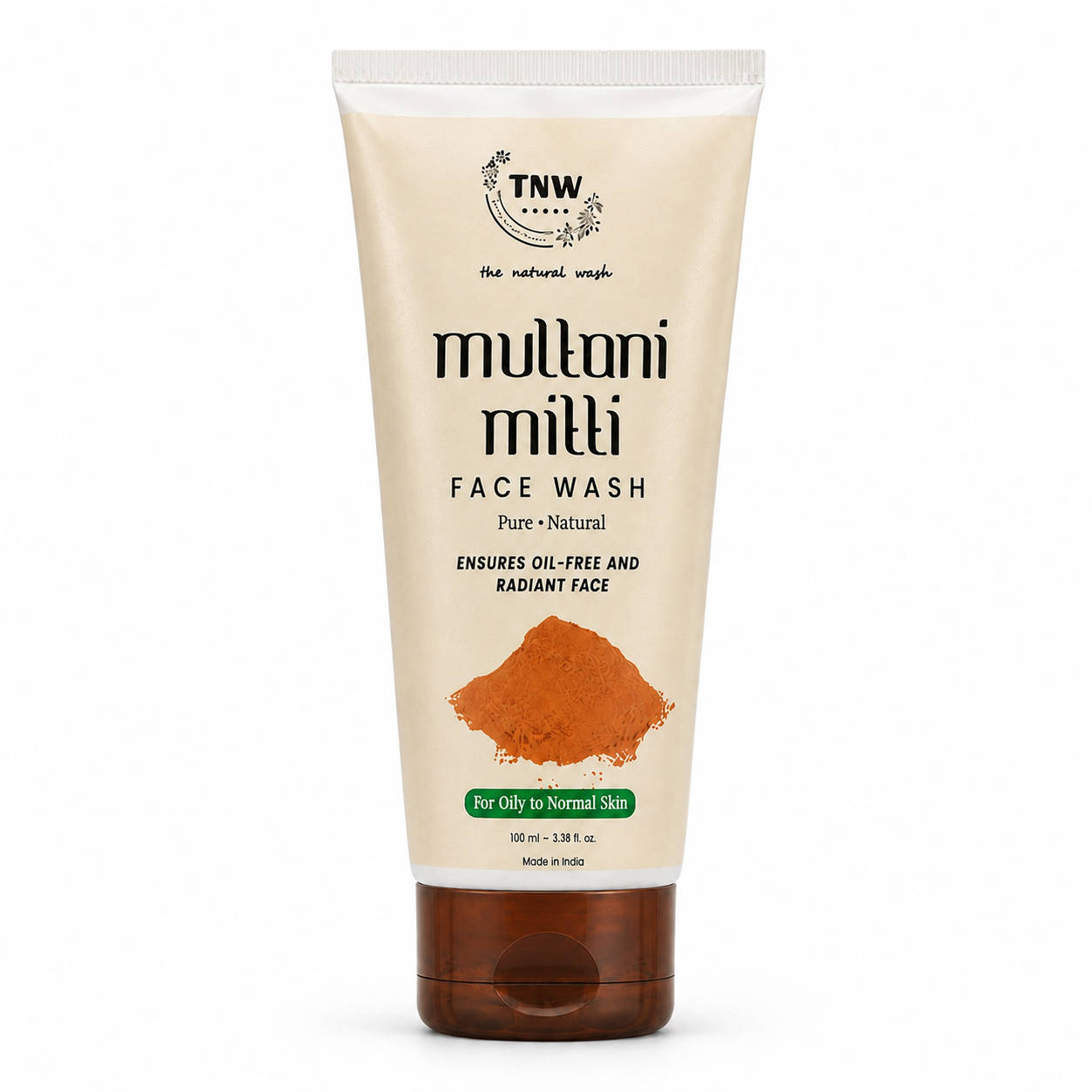 TNW The Natural Wash Multani Mitti Face Wash for Glowing & Clear Skin - For Oily Skin