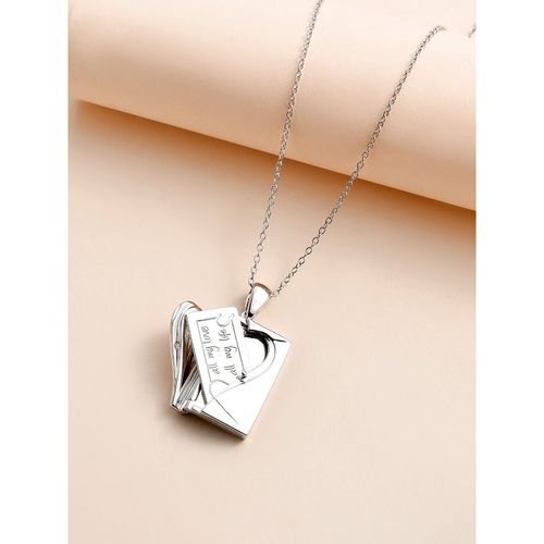 Buy 925 Silver Love Letter Envelope Locket Necklace for Women and