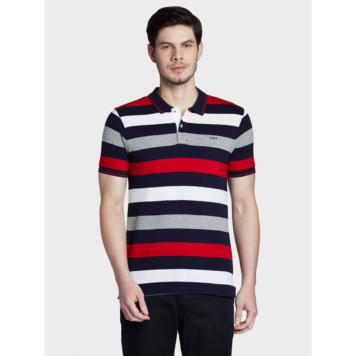 ColorPlus Multi-Color Striped T-Shirt (M)