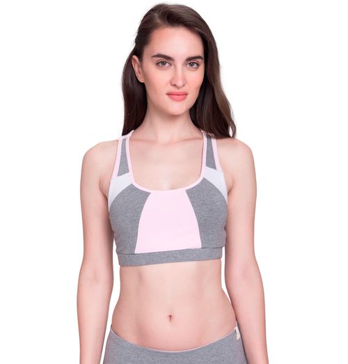 Buy Satva Organic Cotton Non-Wired Sports Bra - Pink (XL) Online
