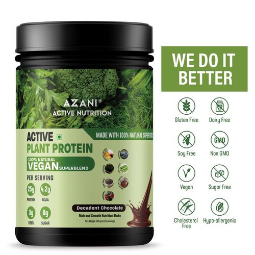 Azani Active Nutrition Vegan Plant Protein - Chocolate: Buy ...