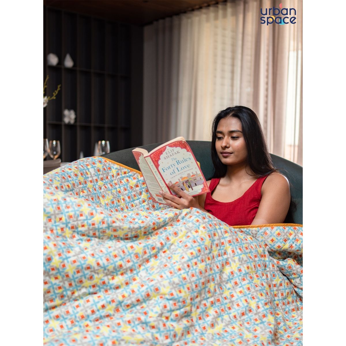 Urban Space Cotton AC Blanket & Bedsheet for Double with 2 Pillow Cover