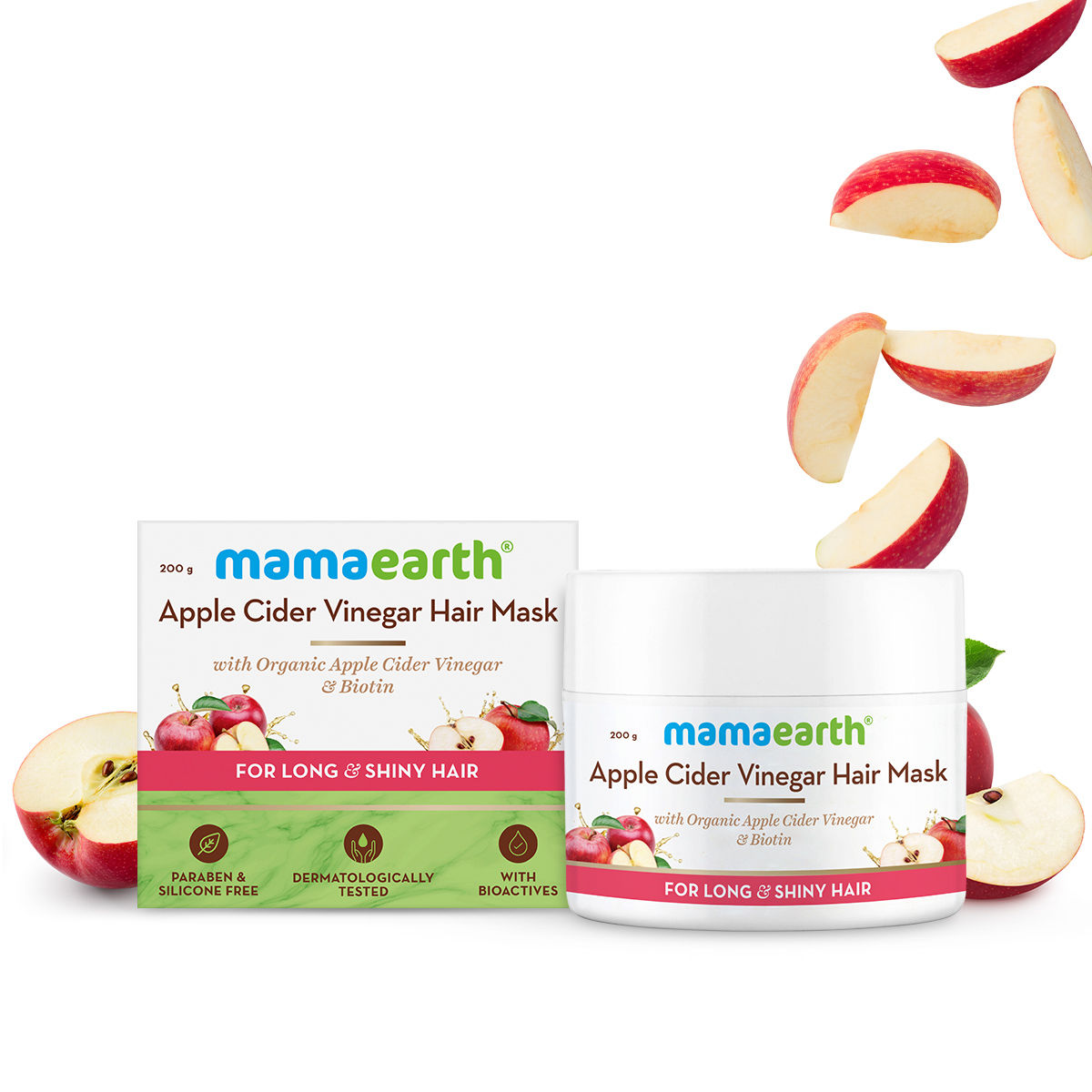 Mamaearth Apple Cider Vinegar Hair Mask With Organic Apple Cider Vinegar & Biotin For Hair Growth