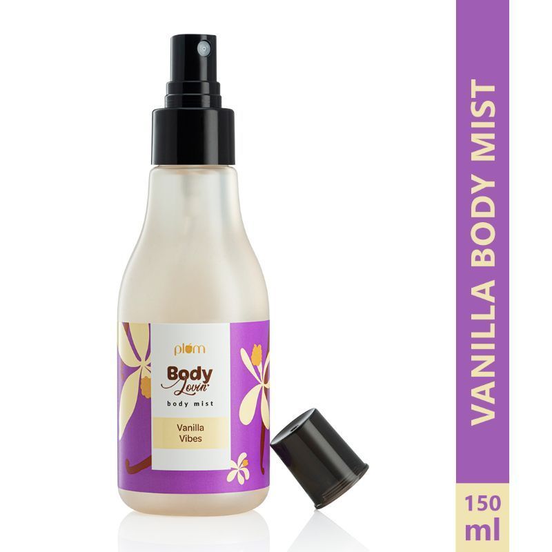 Plum BodyLovin' Vanilla Vibes Body Mist, Perfume Body Spray, Sweet Vanilla Fragrance for Women