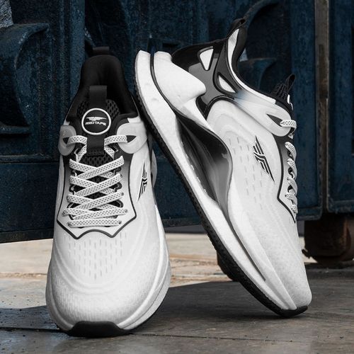 Buy Red Tape ETPU Women's Solid Black White Walking Shoes Online