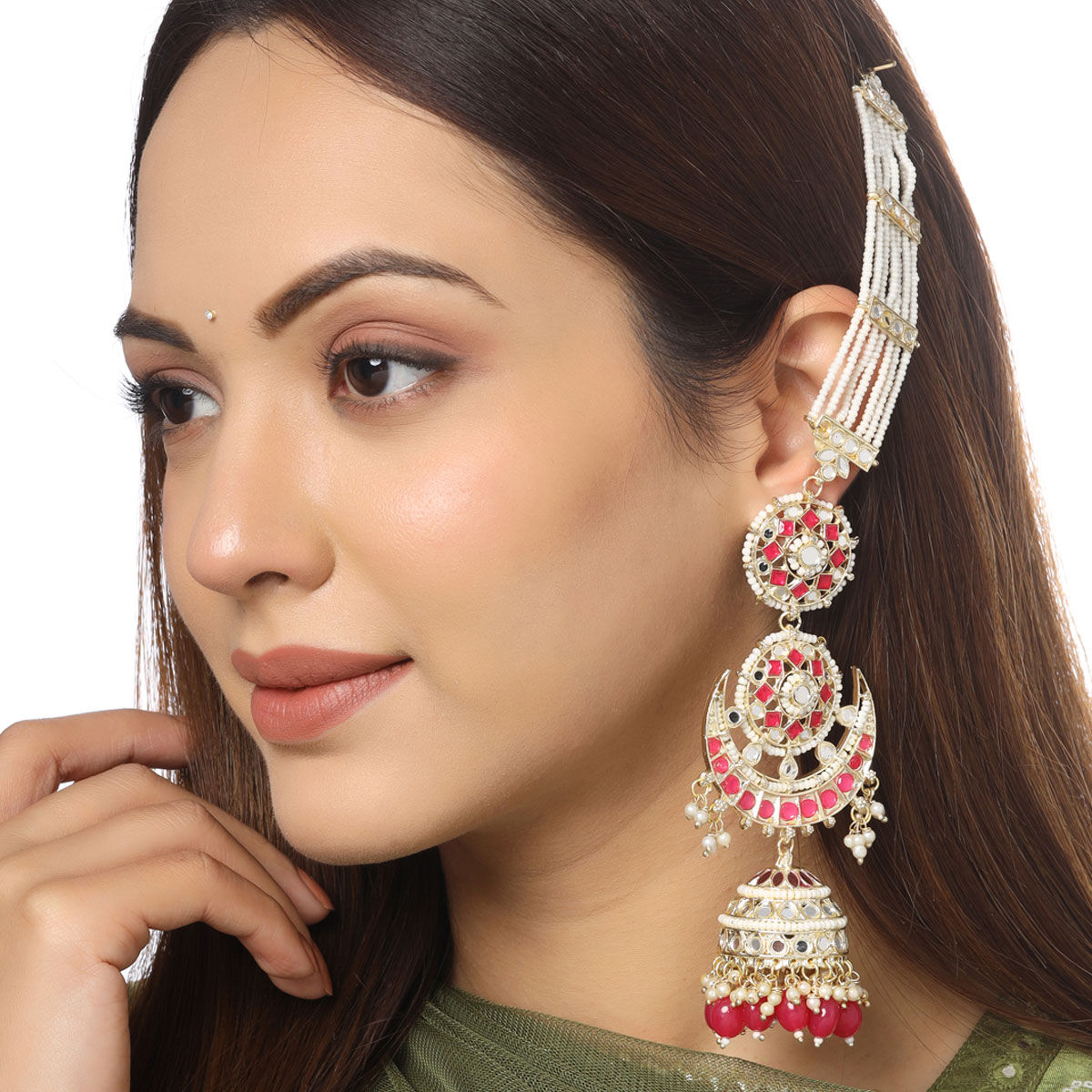 Golden long chain Jhumki earrings Latest party wear jhumka earrings for  women