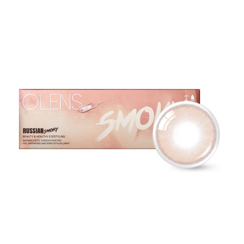 O-Lens Russian Smoky 1Day Coloured Contact Lenses - Brown (0.00) - (5 Pairs )