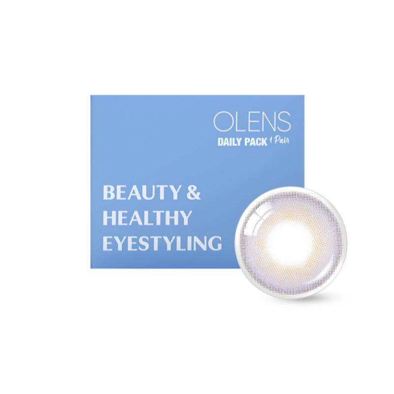 O-Lens Daily Pair Color Contact Lens Pack 1 - French Shine Lavender (0.00 Plano)