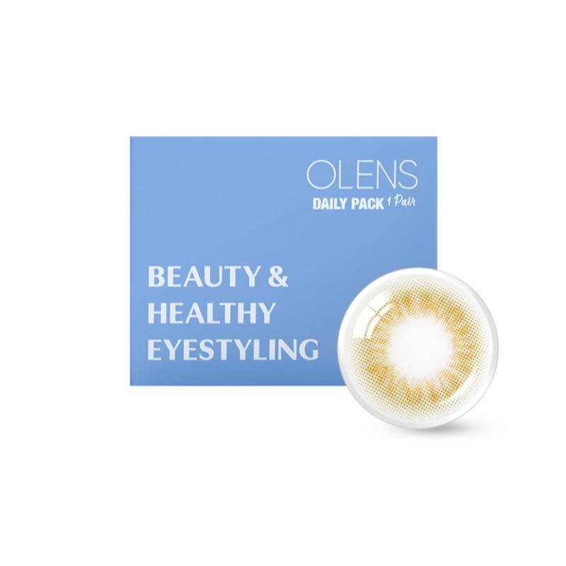 O-Lens Daily Pair Color Contact Lens Pack 1 - Scandi Olive (0.00 Plano)