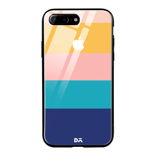 dailyobjects peach quin glass case cover for iphone 7 plus