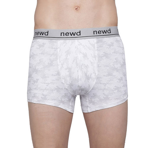 NEWD Printed White Underwear Brief For Men's (Pack Of 2) White (XL)