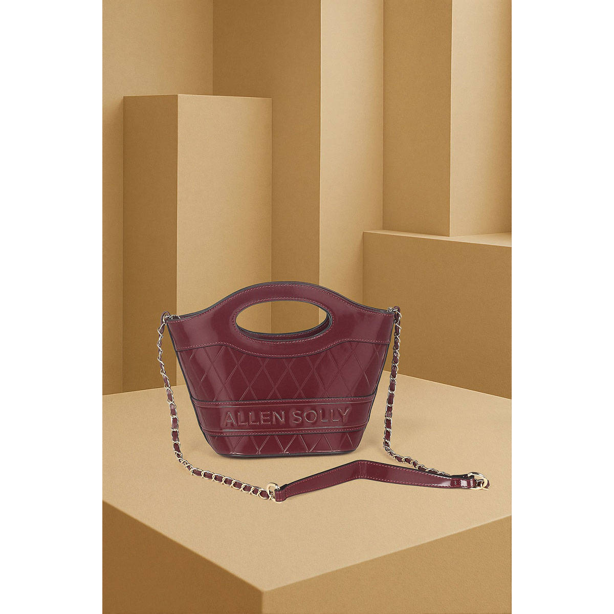Allen Solly Women Maroon Casual Sling Bag with Detachable Strap