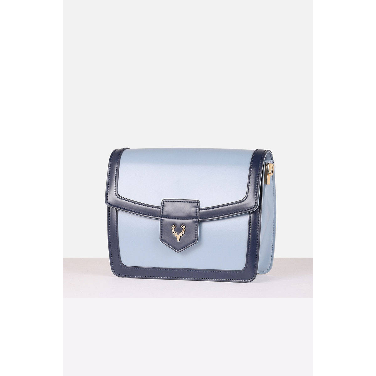 Buy Allen Solly Women Light Blue Casual Sling Bag with Detachable Strap ...