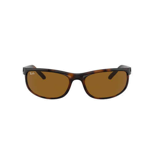 Ray-Ban Uv Protected Rectangle Unisex Sunglasses (0RB2027 62 mm Brown