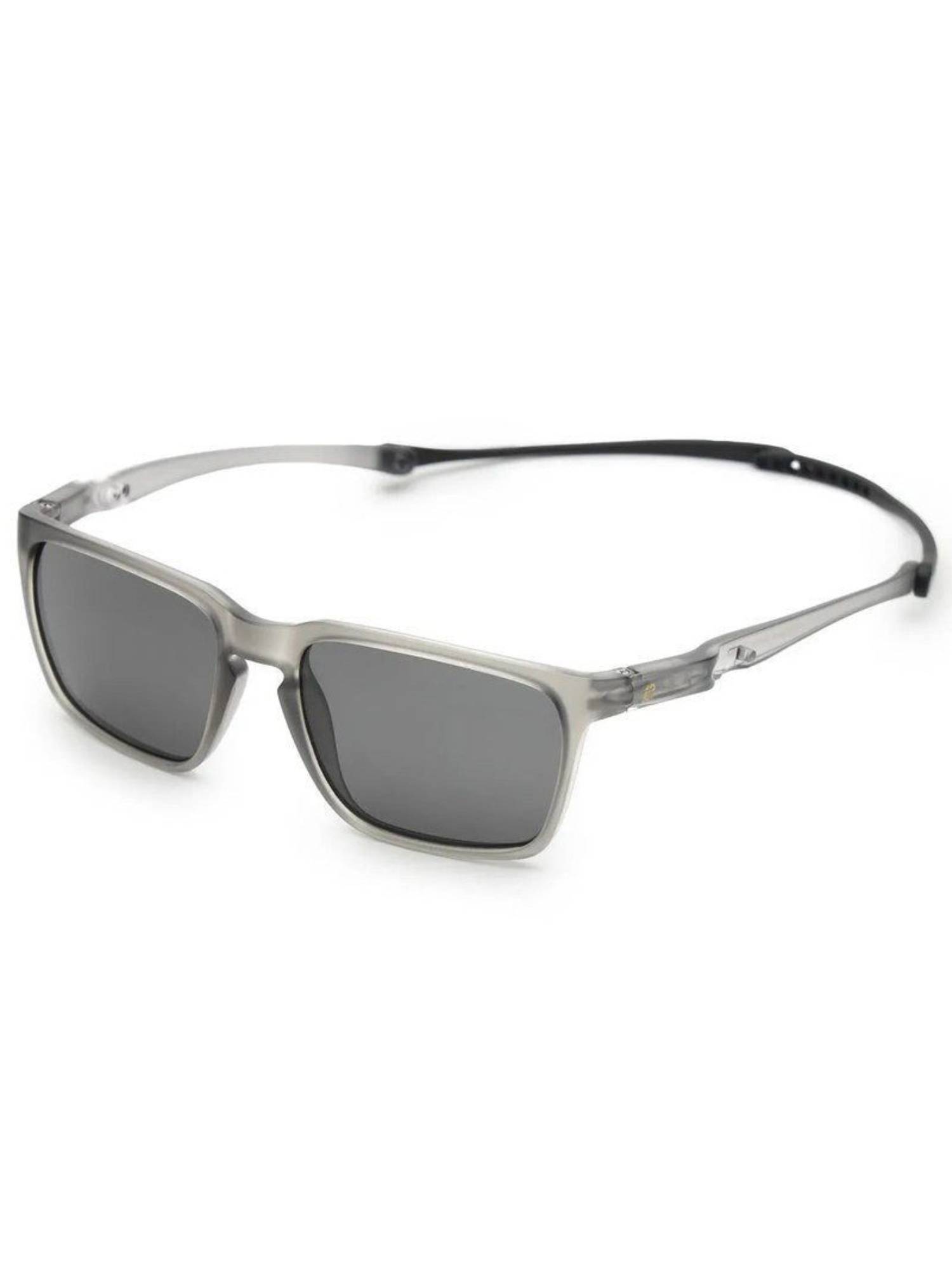 HASHTAG EYEWEAR Unisex Draggo Polarised Full Rim Grey Lens Sunglasses