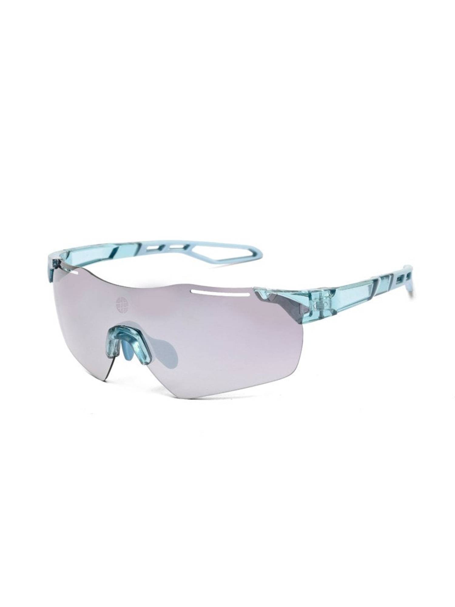HASHTAG EYEWEAR Unisex Quad Uv Protection Rimless Grey Lens Sunglasses