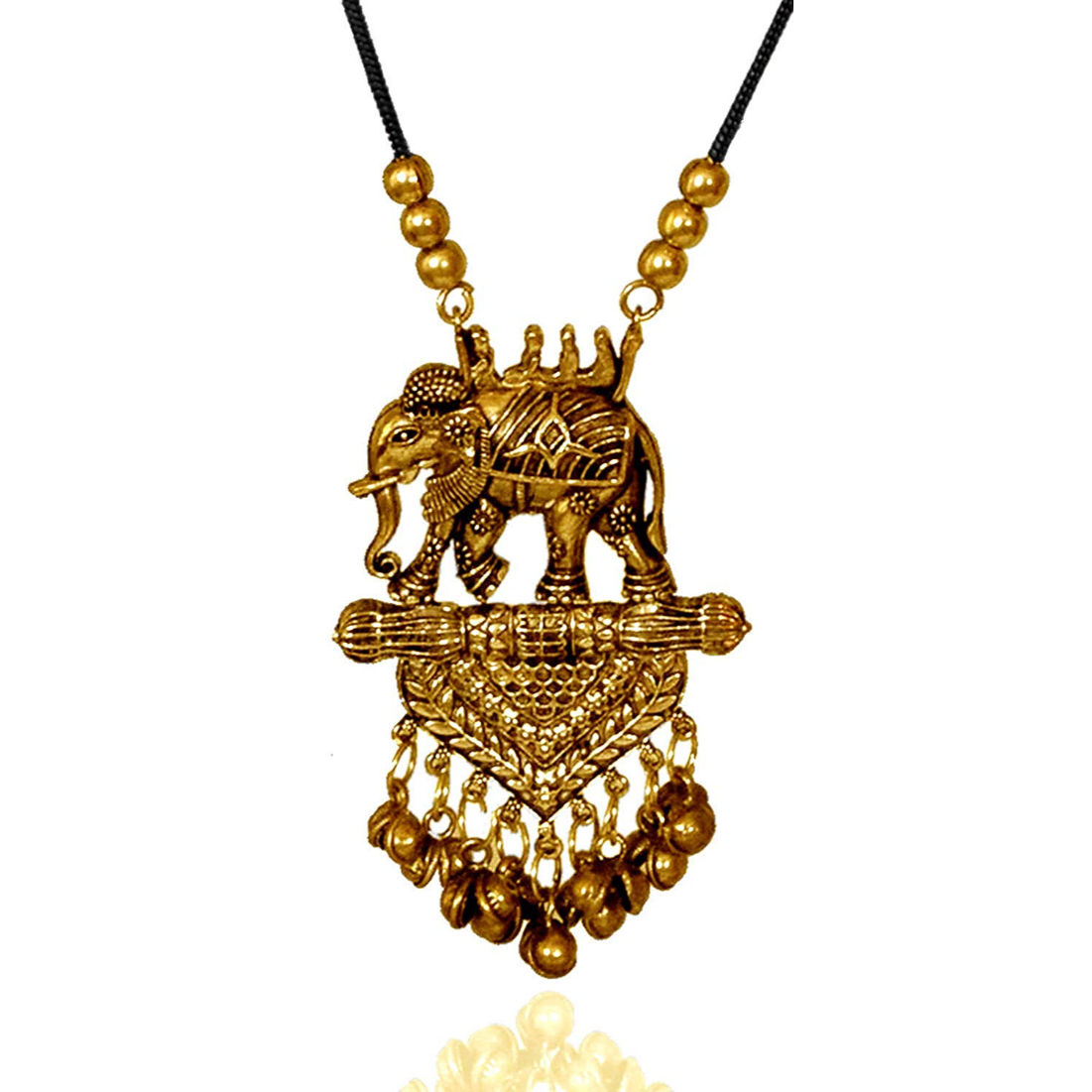 Youbella golden alloy traditional gold plated sale necklace set