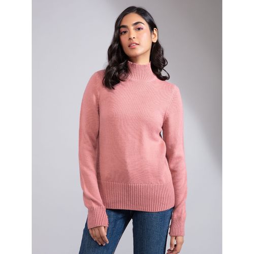 Buy Twenty Dresses by Nykaa Fashion Dusty Pink Solid Turtle Neck