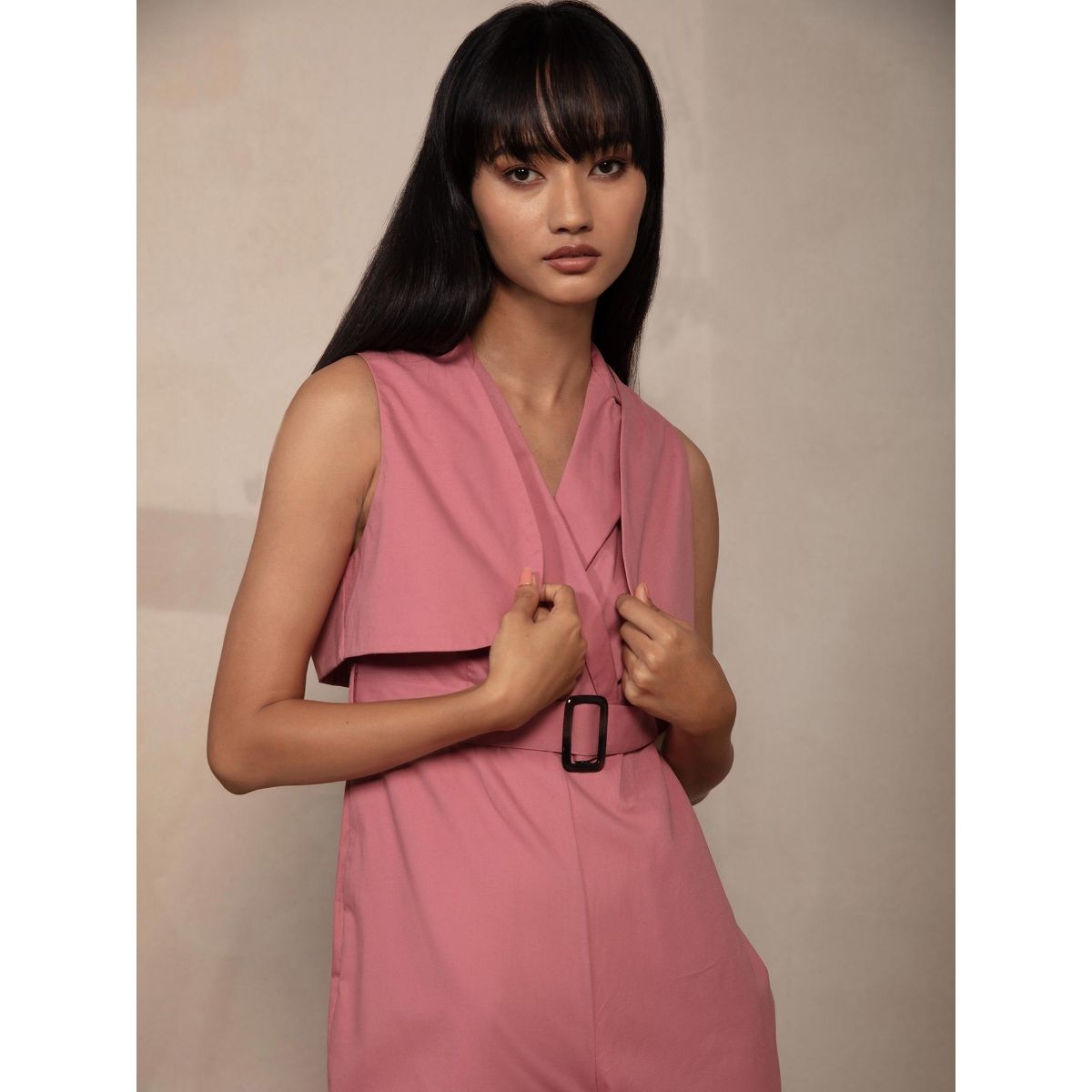 Buy Twenty Dresses by Nykaa Fashion Pink Solid Notched Lapel