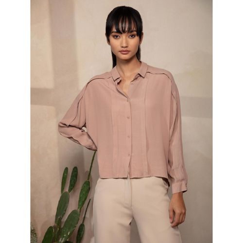 Twenty Dresses by Nykaa Fashion Beige Colour Me Happy Shirt (S)