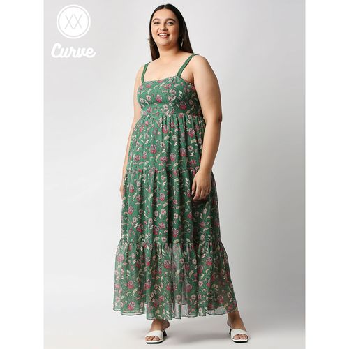 Buy Twenty Dresses by Nykaa Fashion Curve Green Souls Of Spring