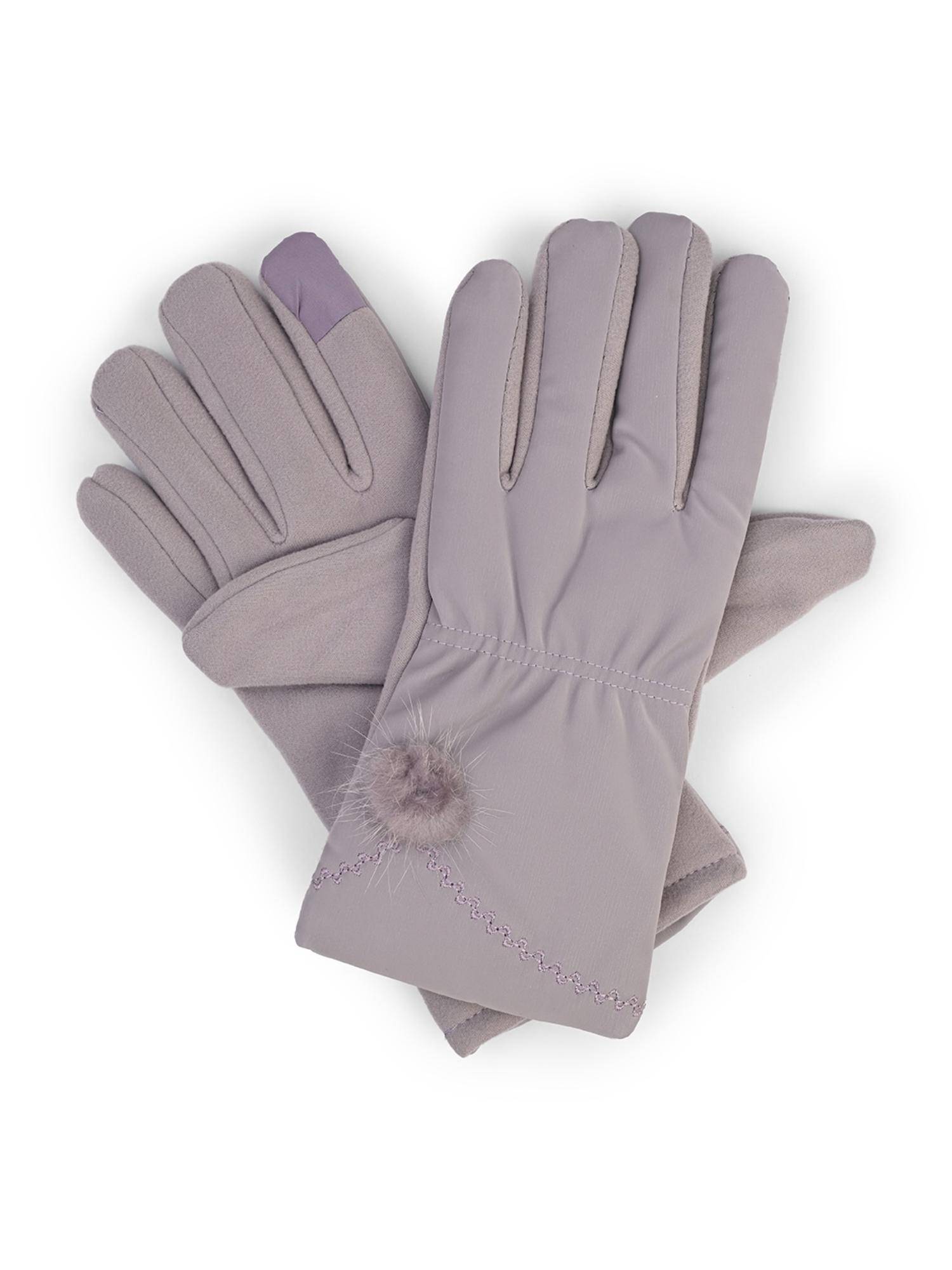 CAZZANO Winter Gloves For Women - Purple