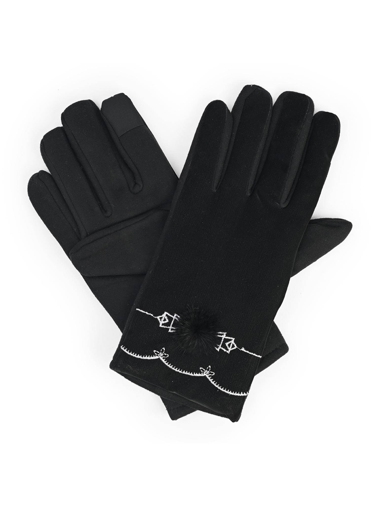 CAZZANO Winter Gloves For Women - Black