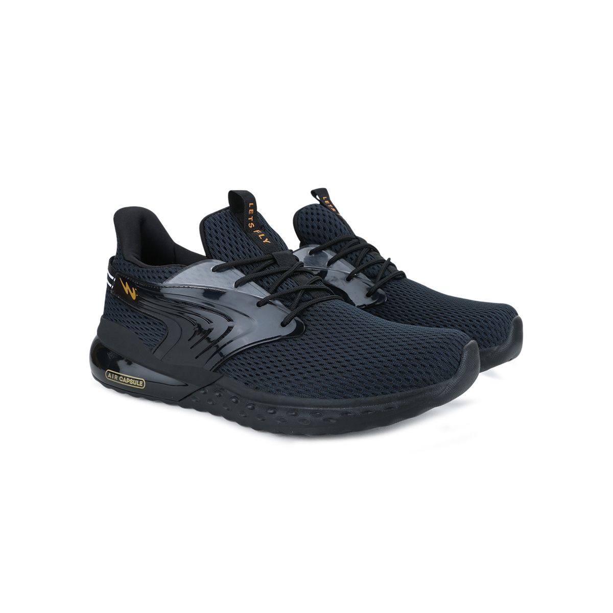 Campus MOROCCO Black Running Shoes (UK 