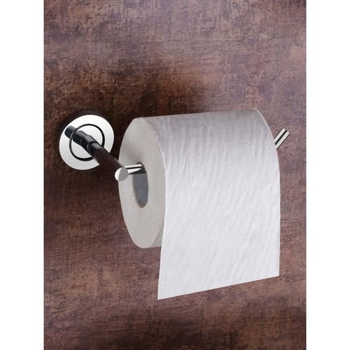 Plantex Stainless Steel Toilet Paper Roll Holder (Chrome)